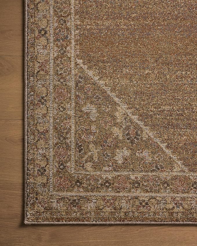 Loloi Magnolia Home by Joanna Gaines Mona Collection MOA-04 Sunset/Natural 2'-6" x 4'-0" Accent Rug