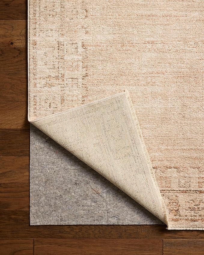 Loloi Chris Loves Julia Palma Collection PLM-02 Spice/Natural 7'-10" x 10' Area Rug Vintage Style Boho Living Room Bedroom Carpet