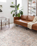 Loloi Skye Collection SKY-01 Blush/Grey 9'-0" x 12'-0" Area Rug