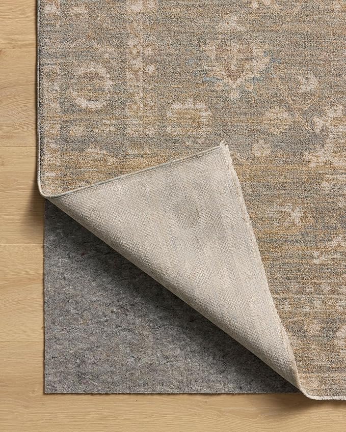 Loloi Chris Loves Julia Louisa Collection LOI-04 Lagoon/Ivory 2'-7" x 14', .38" Pile Height, Runner Rug