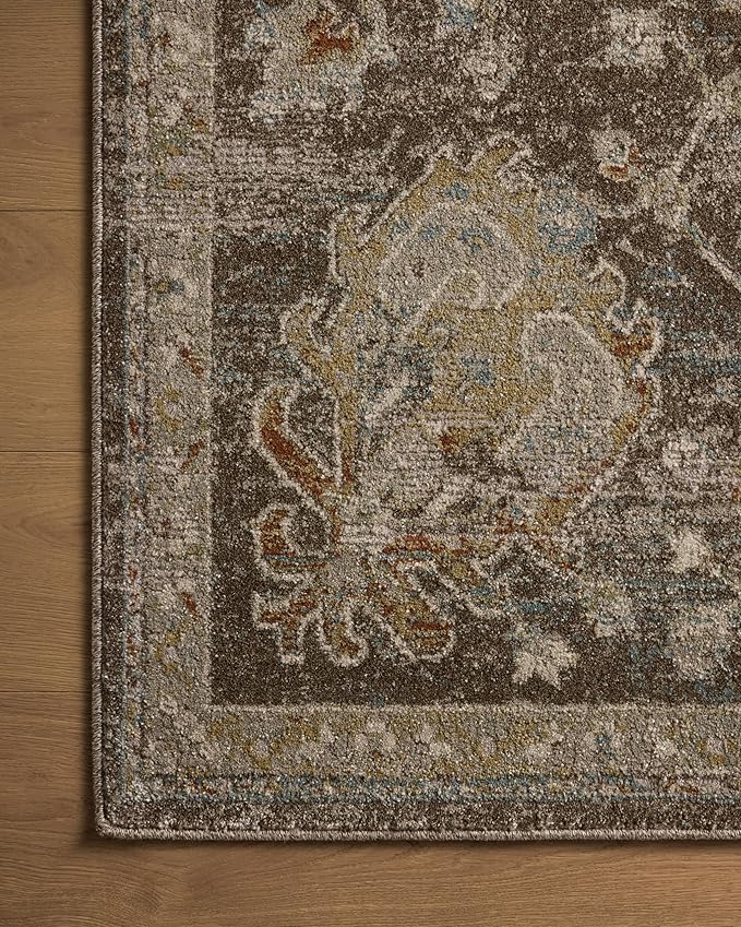 Loloi Magnolia Home by Joanna Gaines Mona Collection MOA-02 BARK/Multi 7'-6" x 10' Area Rug