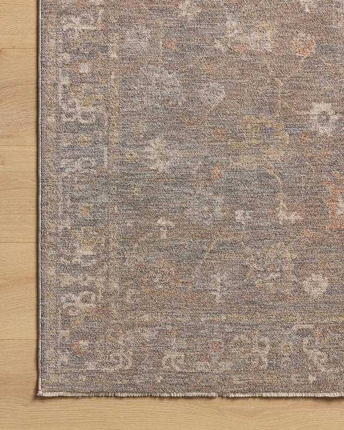 Loloi Chris Loves Julia Louisa Collection LOI-01 Stone/Multi 9'-6" x 13'-1", .38" Pile Height, Area Rug