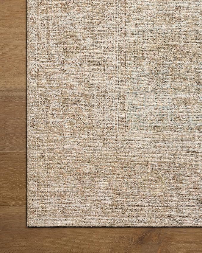 Loloi Amber Lewis Cambria Collection CBR-06 Multi/Natural 8'-6" x 11'-6" Area Rug Jute, Neutral, Vintage Style, Antique Tone, Living, Bedroom, Dining, Carpet