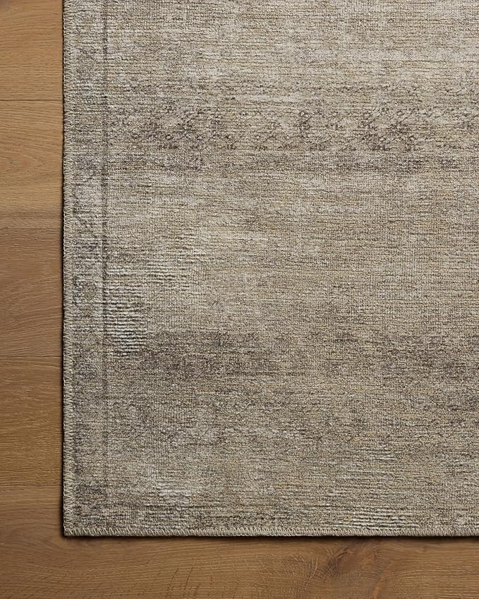 Loloi Amber Lewis Cambria Collection CBR-01 Ash/Bark 8'-6" x 11'-6" Area Rug Jute, Neutral, Vintage Style, Antique Tone, Living, Bedroom, Dining, Carpet